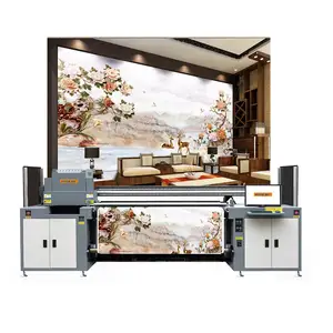 Hongjet 1.8m Roll to Roll Wide Format Latex Ink Wallpaper Wall Cloth Wall Carpet Printer Machine