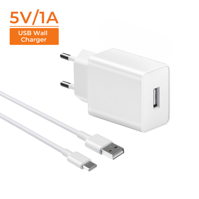 Portable 5V 1A US Plug Wall Power Adapter USB Charger 10W Output for iPhone 15 for Samsung for Xiaomi Mobile Phone Travel Use