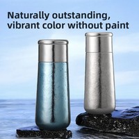 Tasse Thermos Isolée en Titane Épaissi NePure avec Infuseur à Thé, Design Minimaliste Moderne, Compacte, Portable pour Voyage, Double Couche Magnétique