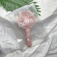 Sac à fermeture éclair en PVC transparent personnalisé avec impression offset pour l'emballage de cosmétiques, de bijoux et de cadeaux