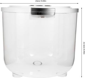 Housewares Kitchen Plastic Modern 10kg 15kg PET Cylinder Rice Beans Dry Food Storage Dispenser Freshness Preservation - Product Image 4