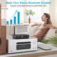 Décodeur de bureau audio Lavaudio DS600 + HiFi USB DAC avec préamplificateur récepteur audio Bluetooth AptX-LL/HD & LDAC pour audiophiles