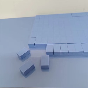 Custom Size Blue Thermal Conductive Silicone Pad <b>Rubber</b> Product for LED Computer Graphics Card GPU CPU Processing Cutting - Product Image 2