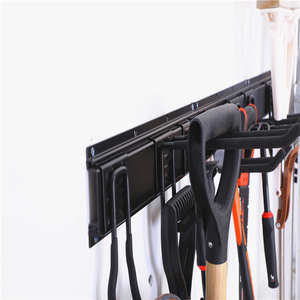 Organisateurs de Garage réglables robustes montage mural 8 crochets Rails outils de jardin tuyaux charge maximale 500lbs stockage de Garage - Product Image 4
