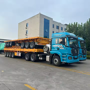 Remolque de Plataforma Plana de 4 Ejes y 40 Pies a Bajo Precio, Capacidad de Carga de 80 Toneladas, Semirremolque de Plataforma Plana de 45 Pies en Venta en Ghana - Product Image 6