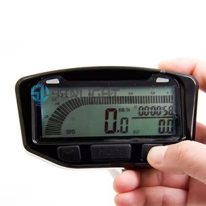 Trail Tech 752-119 Kit de jauge de tachymètre numérique noir pour Honda Yamaha Kawasaki Suzuki 1995-2019