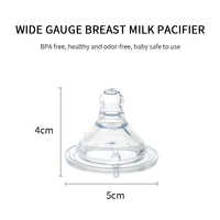 Tétine en silicone pour bébé en gros, sans BPA, de qualité sûre, tétine en silicone souple pour biberon, col large/col standard