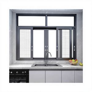Ventana Corredera de Aleación de Aluminio con Mosquitera Retráctil Moderna para Dormitorio, Sala de Estar y Uso Exterior - Product Image 1