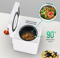 Appareil intelligent électrique automatique, composteur de cuisine domestique écologique de 2,5 L, machine à broyer en acier inoxydable