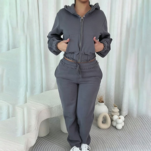 Sudadera con Capucha de Felpa de Algodón Grueso de 400 g/m² para Invierno, Estilo Urbano, Bordada, Unisex, Talla Grande, Personalizable, con Parte Delantera Lisa - Product Image 2