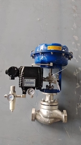 Zjhp mặt bích 304 <span class=keywords><strong>wcb</strong></span> 4-20mA điều chế van thép không gỉ khí nén cơ hoành duy nhất ngồi Van điều khiển - Product Image 3