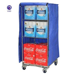 कस्टम मजबूत संरचना तार जाली गोदाम धातु रोलर ट्रॉली - Product Image 4