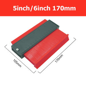 Alat pertukangan templat instan, alat pengukur kontur plastik untuk tanda bentuk - Product Image 2