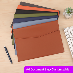 Carpeta de Documentos A4 de Cuero, para Oficina, Gran Capacidad, con Logotipo Personalizable, <span class=keywords><strong>Modelo</strong></span> Hua Shanqi - Product Image 1