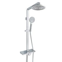 Ensemble de douche intelligent en acier inoxydable avec pommeau de pluie, design encastré au plafond, noir