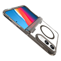 Étui magnétique pour iPhone 18 Duo avec dos transparent à axe central, protection intégrale à 360° pour iPhone 18 Duo