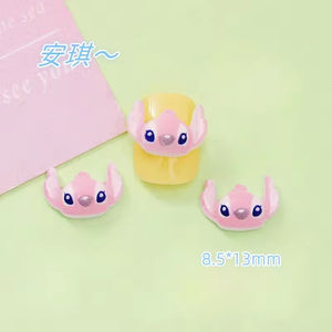 Japonés Kawaii Y2k Mini ardillas mapaches tres ojos Aliens Evil Cats Nail Art Charms Diy <span class=keywords><strong>bailarina</strong></span> redondeada decoración de uñas - Product Image 2