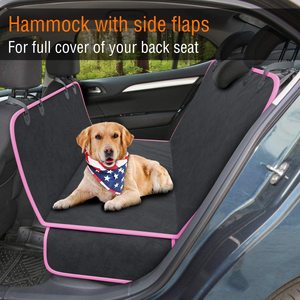 Funda impermeable plegable tipo hamaca para asiento de coche para mascotas, de tela Oxford, con extensión, base rígida antideslizante y resistente a arañazos, para perros. - Product Image 2
