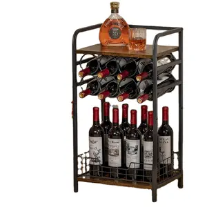 Creative wine cabinet ornaments for home storage Small bar counter red wine racks