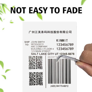 Kammit Ready to Ship Fanfold 4 "X 6" <span class=keywords><strong>etichette</strong></span> termiche dirette 500 pezzo Per pila etichetta termica di spedizione - Product Image 2