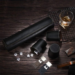 Juego de <span class=keywords><strong>dados</strong></span> para beber de mentirosos de <span class=keywords><strong>Casino</strong></span> Juego de tazas de <span class=keywords><strong>dados</strong></span> con forro de fieltro marrón Cuero con 25 <span class=keywords><strong>dados</strong></span> - Product Image 3