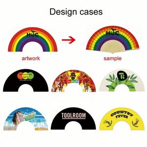 พัดมือลาย Progress Pride พัดสีรุ้งสัญลักษณ์ความภาคภูมิใจและความรวมใจ พัด LGBT ขนาด XL - Product Image 6