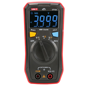 Multimètre numérique automatique professionnel de poche UNI-T UT123 AC 600V de haute qualité True RMS à bas prix avec mesure de résistance - Product Image 1