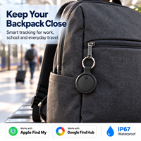Traceur GPS étanche anti-perte Travel BLE, compatible avec Apple Find My et Google Find My Device, double système, batterie remplaçable