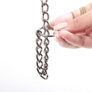 Kalung Anjing Anti Gigit Bahan Stainless Steel Berkualitas Tinggi Harga Grosir Murah dengan Tali Tarik Rantai P untuk Pelatihan Anjing Ras Sedang/Besar - Product Image 1
