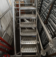 Échelle d'échafaudage en aluminium / échelle d'échafaudage Ringlock - Échelles industrielles modernes à haute résistance pour la construction extérieure