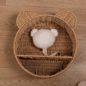 Ours en peluche <span class=keywords><strong>personnalisé</strong></span> <span class=keywords><strong>attache</strong></span>-sucette en peluche marron beige crème <span class=keywords><strong>avec</strong></span> <span class=keywords><strong>tétine</strong></span> pour bébés de 0 à 12 mois - Product Image 6