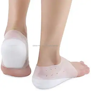 2-5cm yükseklik artış topuk çorap yastık ekler yumuşak silikon jel görünmez yükseklik artış topuk astarı