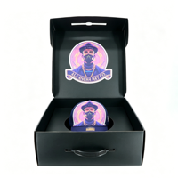 Boîtes à chapeaux en carton ondulé personnalisées, emballage pour chapeau de cowboy, boîtes de rangement pour chapeau Fedora, boîtes d'expédition avec poignée