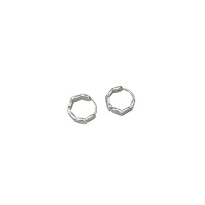 Yinruitai S925 Sterling <b>Silver</b> <b>Stud</b> Earrings Geometric Round Bezel Setting For Everyday Wear - Product Image 4