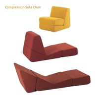 Canapé sectionnel pliable et réglable à 3 positions, compressé sous vide, pour salon, convertible et inclinable