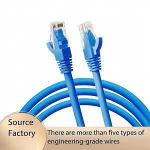 สายอีเธอร์เน็ต Cat5e สีฟ้า ขั้วต่อ RJ45 สายแพทช์เครือข่าย 100Mbps สำหรับคอมพิวเตอร์ เราเตอร์ สวิตช์ การเชื่อมต่อ LAN - Product Image 1