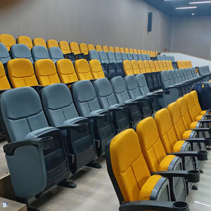 Chaises de cinéma haut de gamme rouges pour auditorium, sièges de cinéma pour grands studios – Vente directe fabricant - Product Image 4
