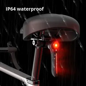 Feu arrière intelligent à détection de freinage pour vélo, alimenté par <span class=keywords><strong>batterie</strong></span>, pour vélos de route et VTT, avec avertissement de <span class=keywords><strong>charge</strong></span> - Product Image 4