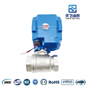 Tianfei điện cơ giới thiết bị truyền động DC3-6V AC/DC9-24V AC220V đồng/thép không gỉ/nhựa PVC bóng van nước kiểm soát dòng chảy khí - Product Image 2