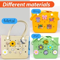 Accessoires de décoration personnalisés pour sacs : Strass, perles, chaînes métalliques, inserts pour sacs de plage et breloques pour sacs de plage scintillants pour l'été et le bord de mer