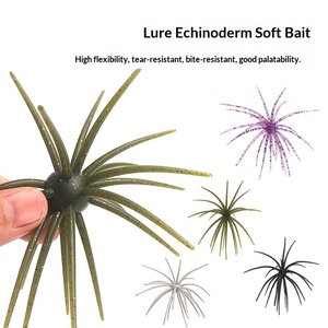 Esca Artificiale Morbida a Forma di Riccio Marino Biomimetico Galleggiante con Anello <span class=keywords><strong>in</strong></span> Acciaio Inox Nero <span class=keywords><strong>per</strong></span> la <span class=keywords><strong>Pesca</strong></span> al Bass - Product Image 5