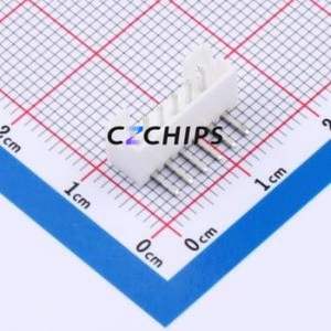 W2001100-6PW2113 Wire-to-Board Pin Header Bent Lead Through Hole,P=2mm Connector 1x6P 2mm Right Angle Insert PH - Product Image 1