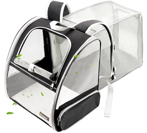 <span class=keywords><strong>Sac</strong></span> à <span class=keywords><strong>dos</strong></span> de <span class=keywords><strong>transport</strong></span> pour animaux de compagnie OEM Hiking Traveler Bubble, pour chats et chiens, approuvé par les compagnies <span class=keywords><strong>a</strong></span>ériennes, respirant, fermeture éclair, motif rayé - Product Image 1