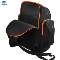 Sac à dos de sport décontracté et fonctionnel personnalisé de 45 L, imperméable, avec fermeture éclair, motif lettres et compartiment à chaussures