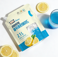 Direct klaar voor consumptie: Zoete Koreaanse Blue Lemon Ade, bruisende fruitdrank, premium bulkverpakking