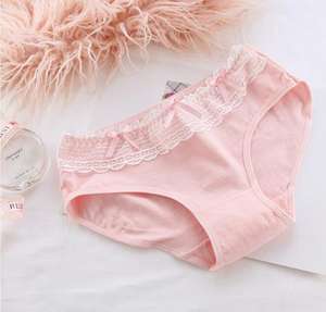 دروبشيبينغ متعدد الألوان الأزياء القوس الدانتيل القطن الفتيات في سن المراهقة سراويل النساء لطيف - Product Image 5