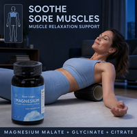 Capsules de magnésium à prix d'usine sous marque privée avec oxyde de magnésium 99% pour la santé musculaire et le soutien nerveux