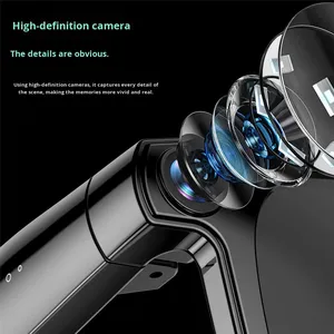 Lunettes intelligentes avec caméra HD intégrée, fonction de traduction IA, moule personnalisé exclusif, lunettes d'extérieur - Product Image 4