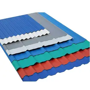 Lamiera di copertura in metallo zincato PPGI tegola per tetto miglior prezzo ferro acciaio lamiera ondulata