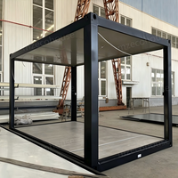 Maison conteneur préfabriquée pliable de 20 pieds, assemblage rapide, extensible, portable, bureau modulaire sur site, hébergement pour travailleurs, camp